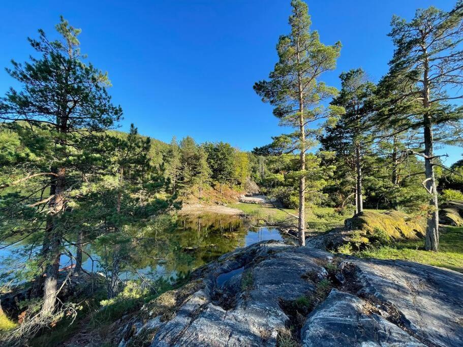 Bosvik Gard, Nyrenovert Leilighet I Hovedhus Fra 1756 Risør Esterno foto